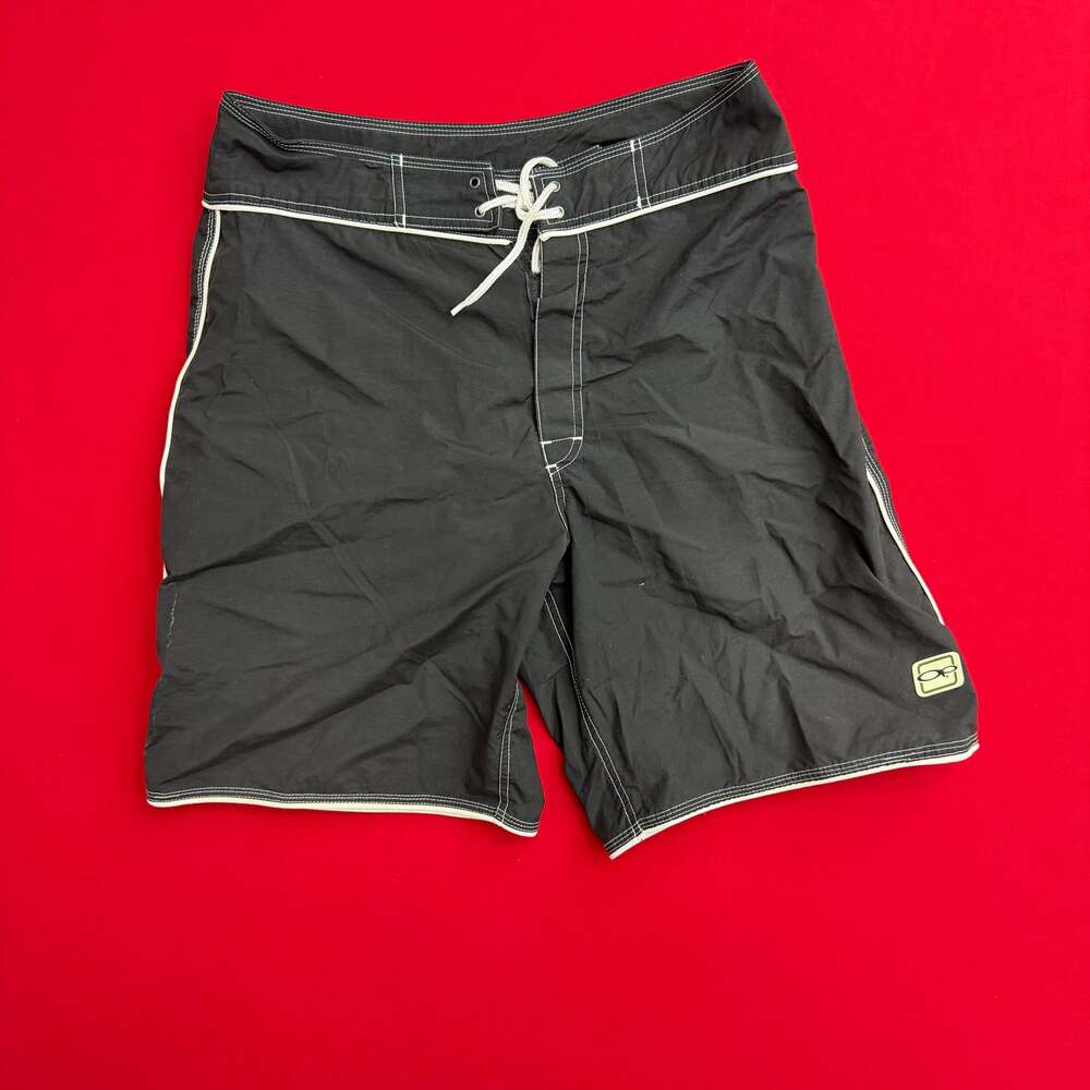 Vintage OP Ocean Pacific Black & White Board Shorts size‎ 36